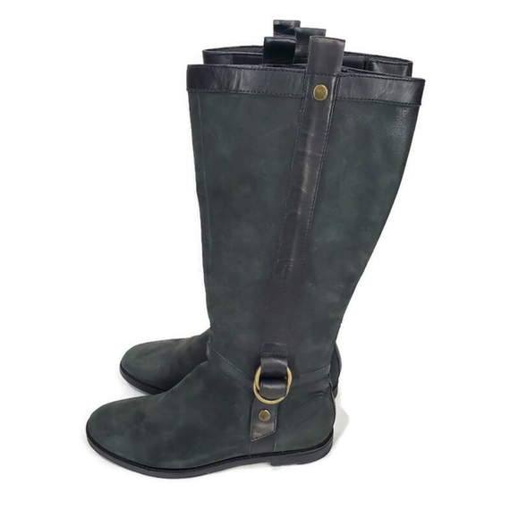 Cole Haan Air Liberty Riding Equestrian Leather Buckle Boots, Sz 7.5 B - Picture 1 of 14